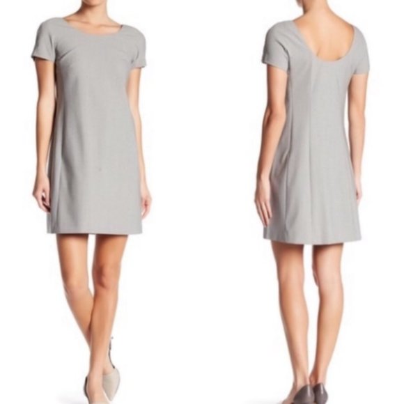 Theory Dresses & Skirts - THEORY Jamelya Contour Melange Wool Shift Dress 10